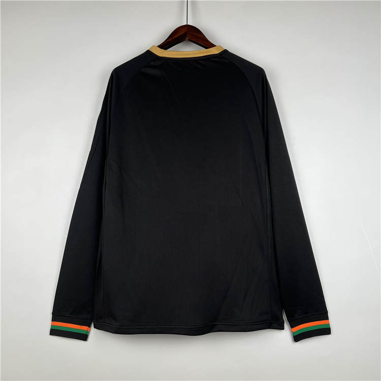 Venezia FC 23/24 Home Black Long Sleeve Soccer Jersey Football Shirt - Click Image to Close